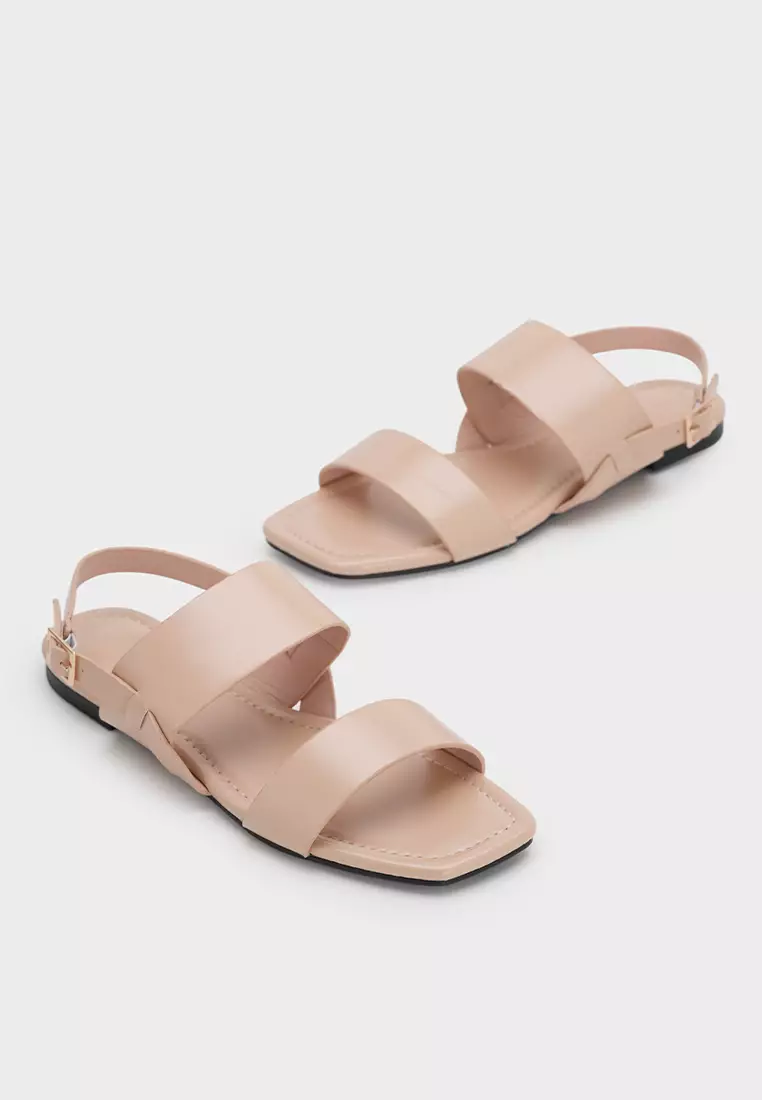 ANKLE STRAP FLAT SANDAL休闲平底凉鞋