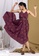 Indya red Maroon Floral Belted High Low Dress 9A315AAF847C41GS_2