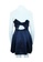 Jill Stuart blue jill stuart Strapless Elegant Navy Blue Dress with Bow at the back B277BAA3A67116GS_3