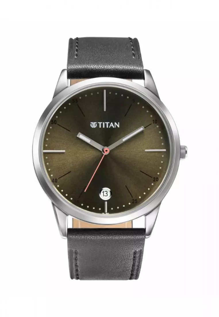 Buy Titan Titan Elmnt Black Leather Watch For Men TTN1806SL06 2024