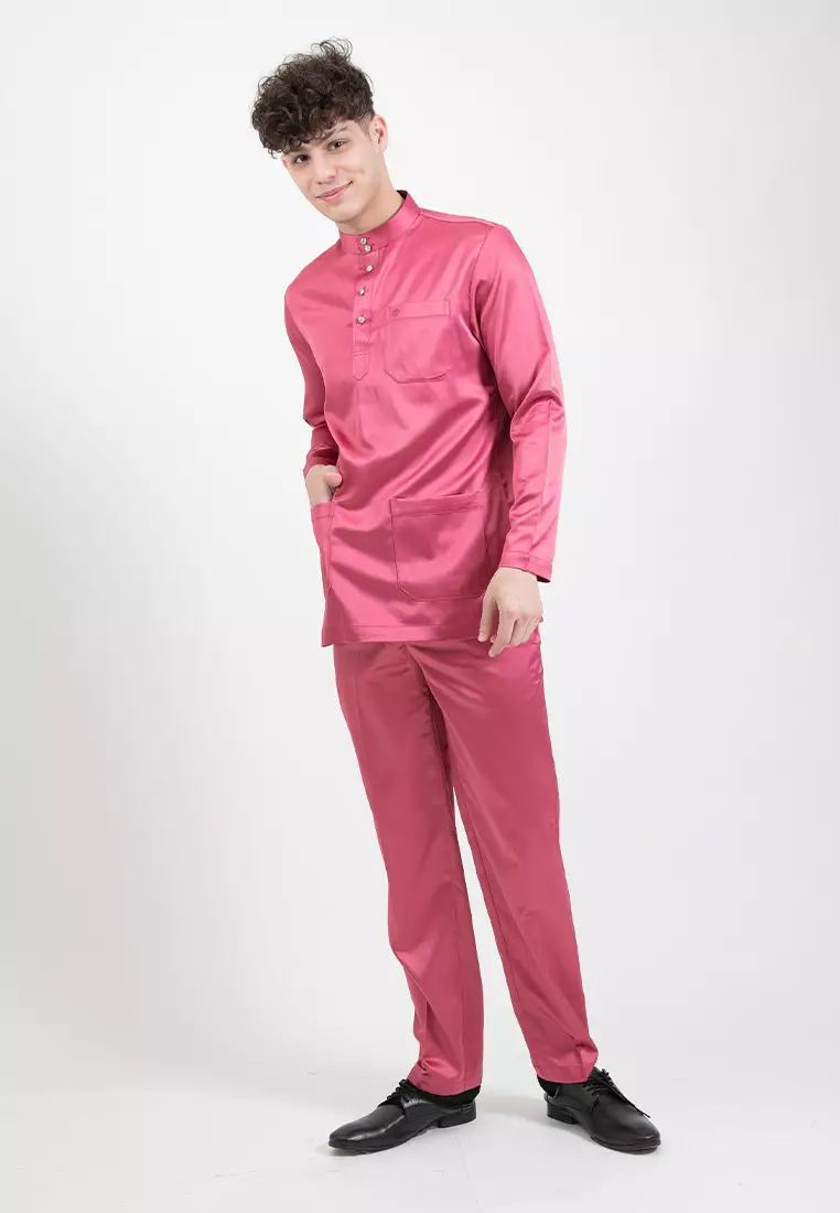 Alain Delon Slim Fit Baju Melayu - 19024006-63Violet