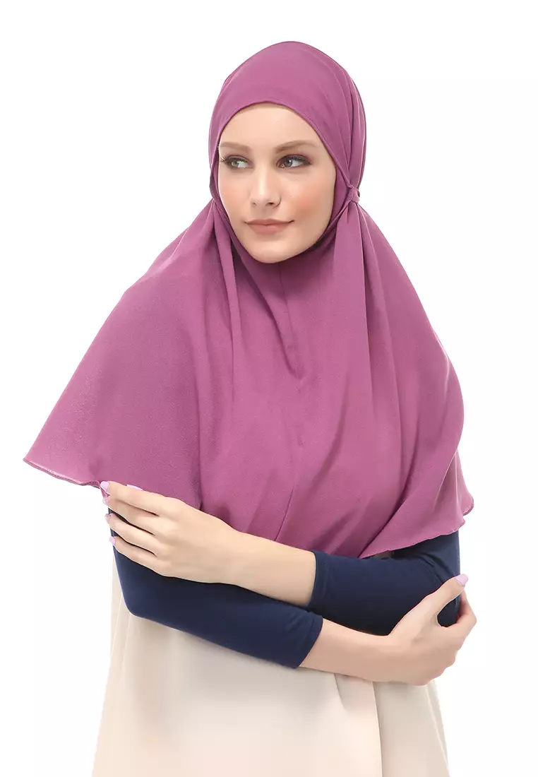 Tamara Jilbab Muslimah Wanita Motif Polos Relaxed Fit - Lavender