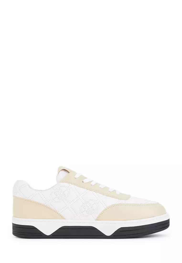 Discount on BONIA  shoes - SKU: Beige Lean Sneakers