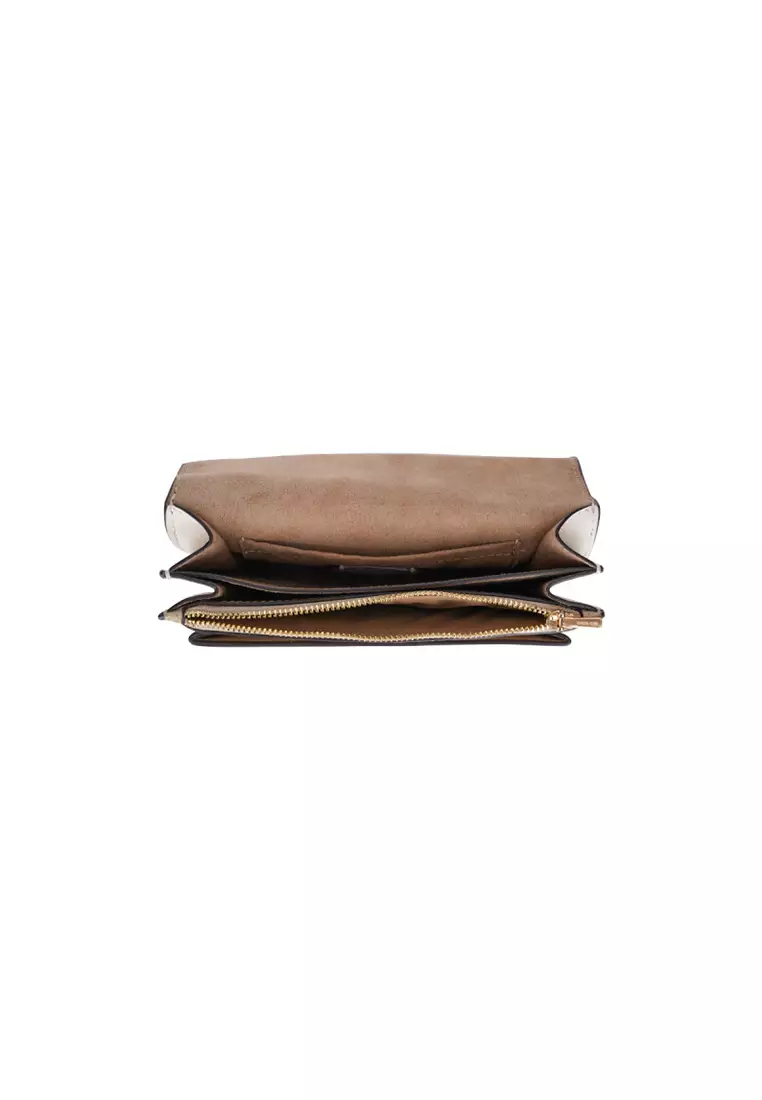 Mini Klare Crossbody Bag In Signature Canvas Light Khaki Chalk C9946