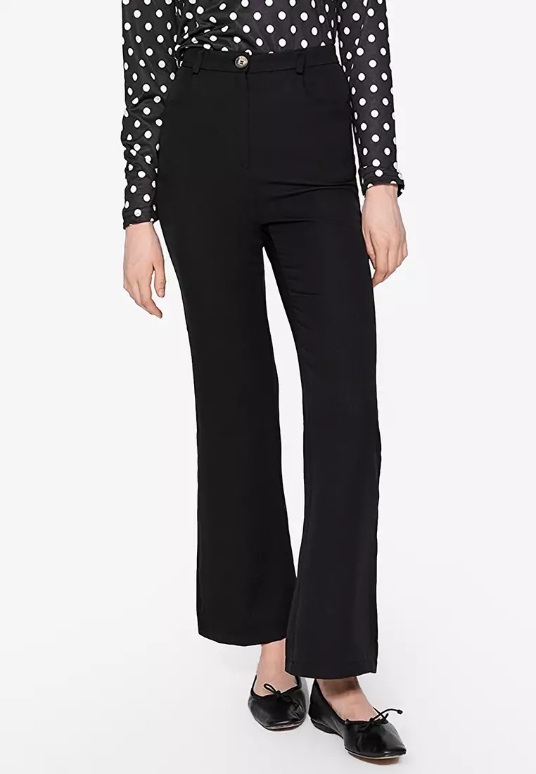 A New Day Polka Dots Black Casual Pants Size 16 - 43% off