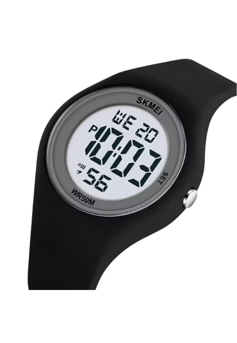 Jam Tangan Digital Pria Wanita Strap Silicone Anti Air 50M 2317 ORIGINAL - Black