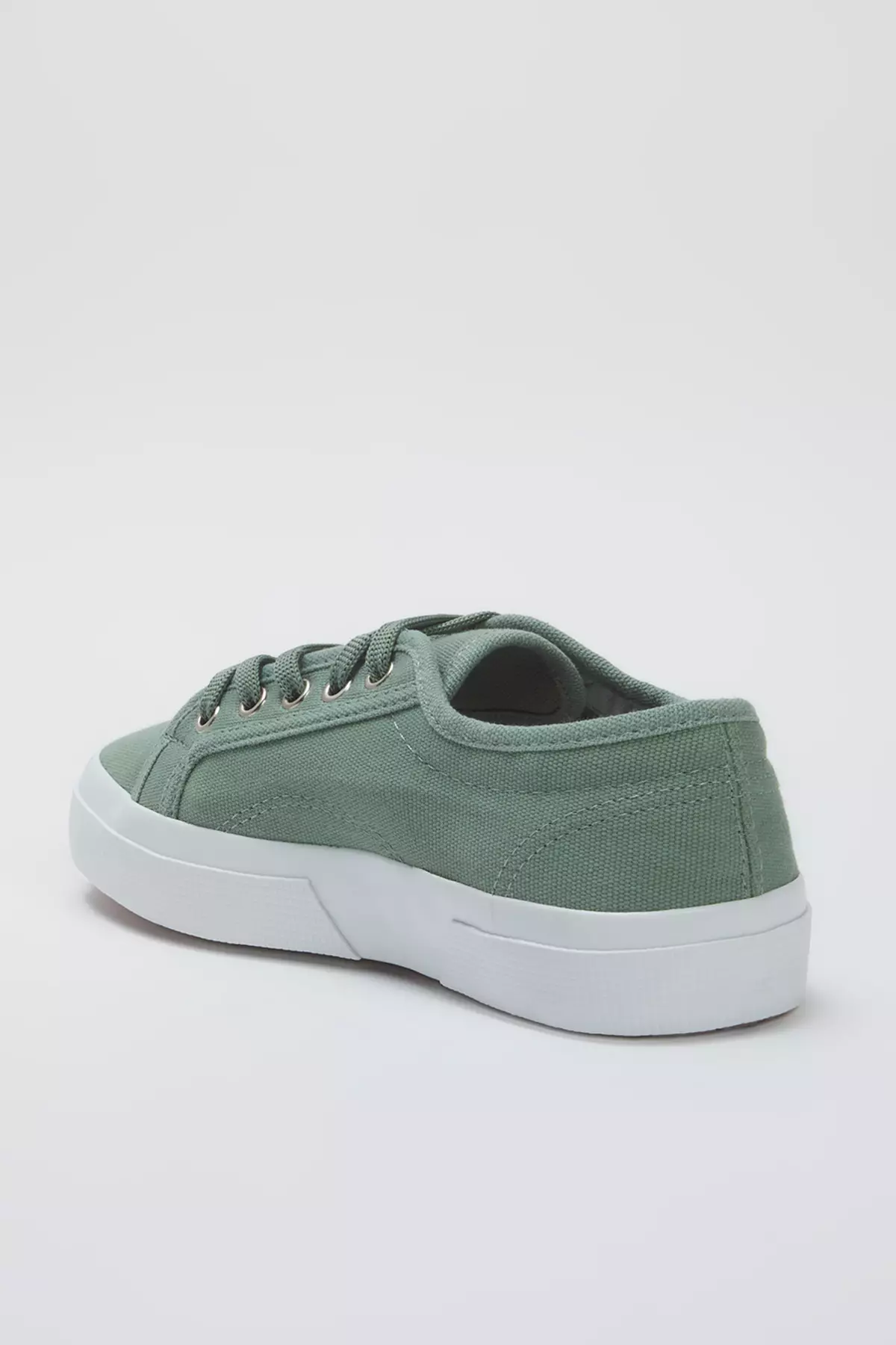Mint Lace-Up Flat Sole Women's Sneakers Takss25Sn00039