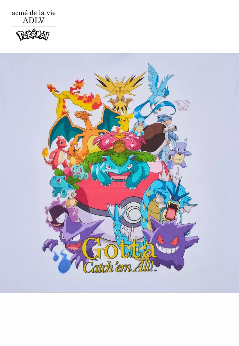 Jual Acme De La Vie Pokémon GOTTA Short Sleeve T-Shirt White
