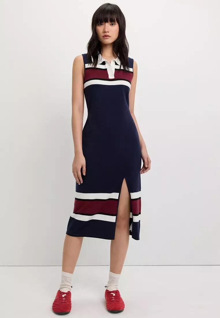 sleeveless polo dress