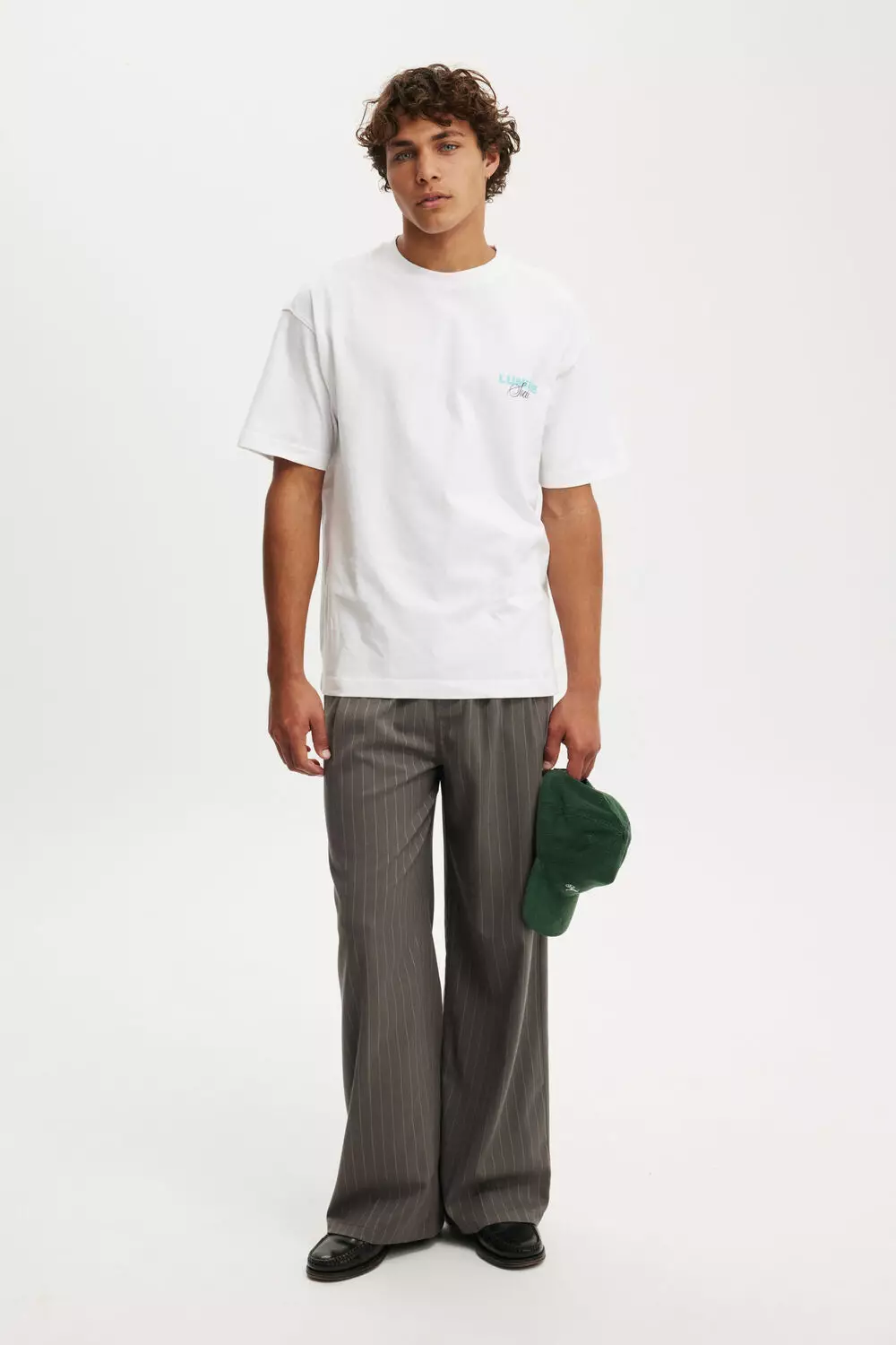 COTTON ON - ATASAN - BOX FIT TEXT T-SHIRT