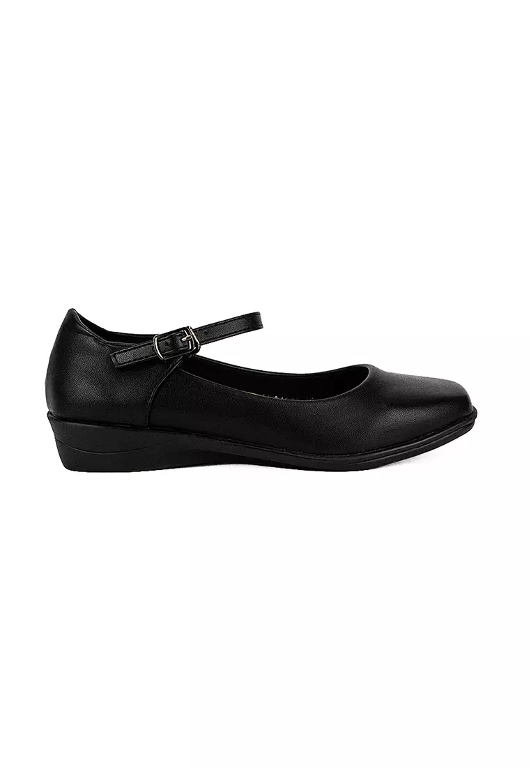 Women's Flats School Shoes LW 24591 Black C31 - C40