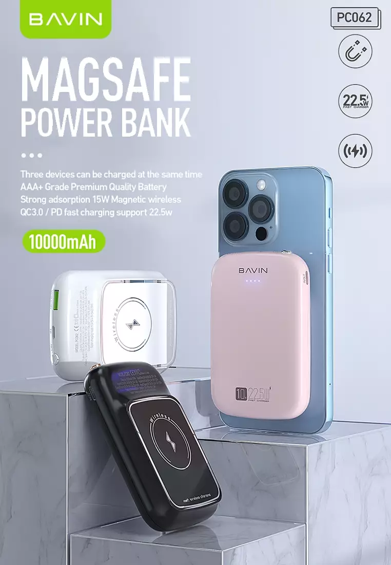 Buy BAVIN PC062 10000mAh Fast Charging Power Bank Magnetic
