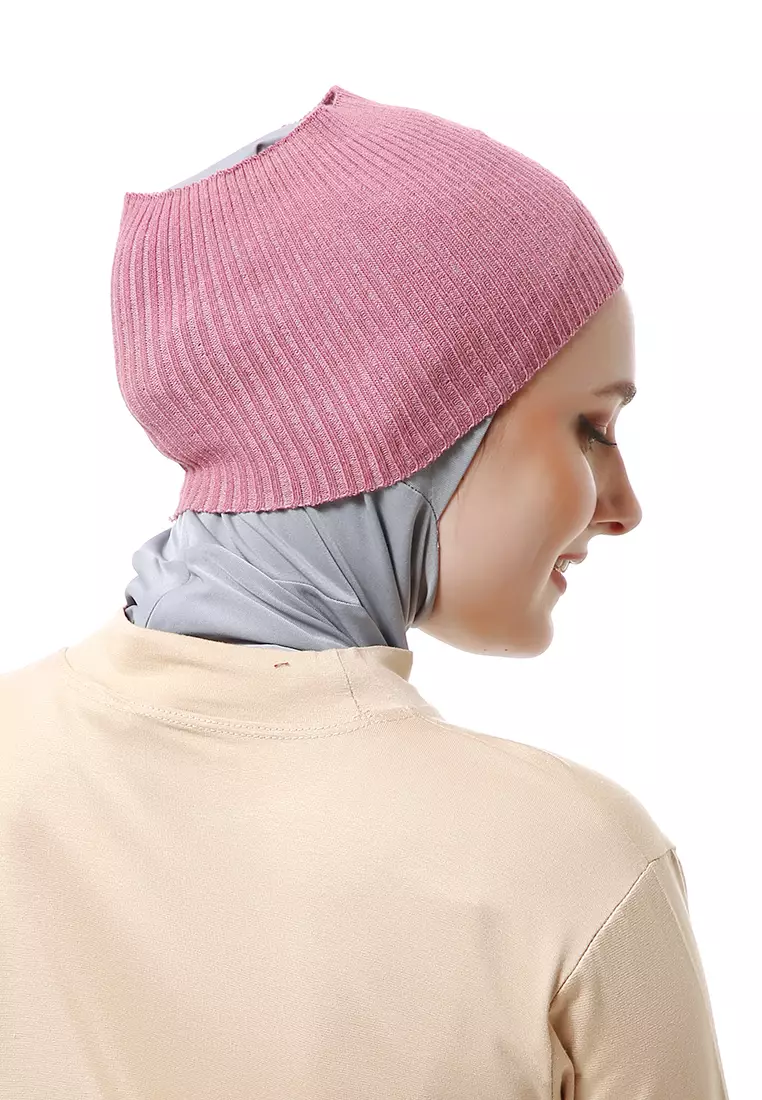 Irma Ciput Muslimah Wanita Motif Polos Simple Fashion Women - Pink