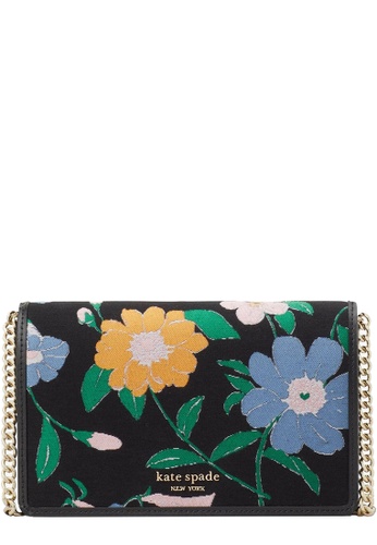 Buy Kate Spade Kate Spade Floral Jacquard Chain Wallet in Black Multi k7067  2023 Online | ZALORA Singapore