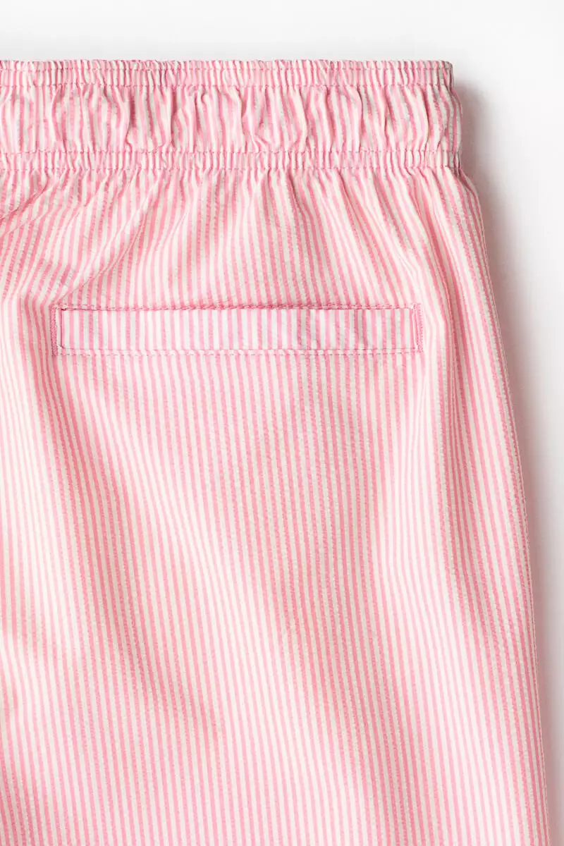 Seersucker swim shorts