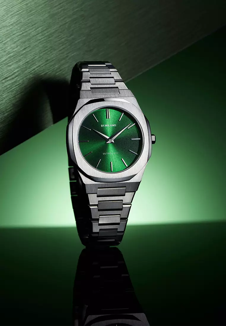 D1 Milano Ultra Thin Restyling petite Moss 34 mm - UTBL11