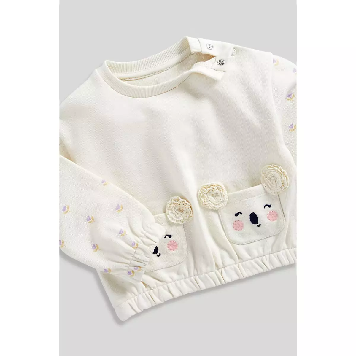 Mothercare Koala Jog Set - Set Baju Bayi Perempuan (Krem)