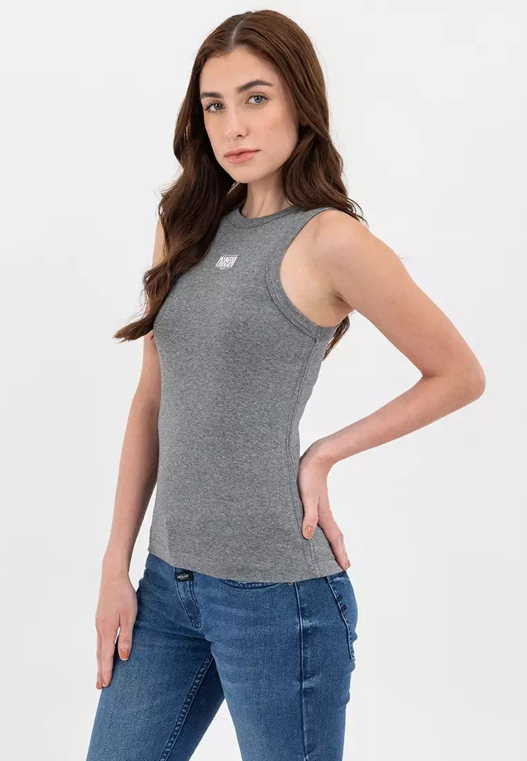Ladies MFG Halter Top Grey