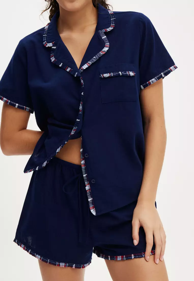 Body Woven Ruffle Sleep Set