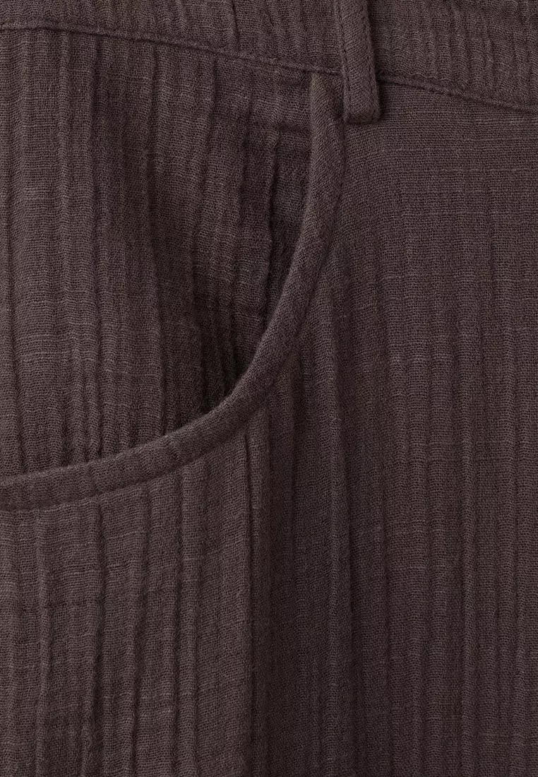 Balloon Cotton Trousers