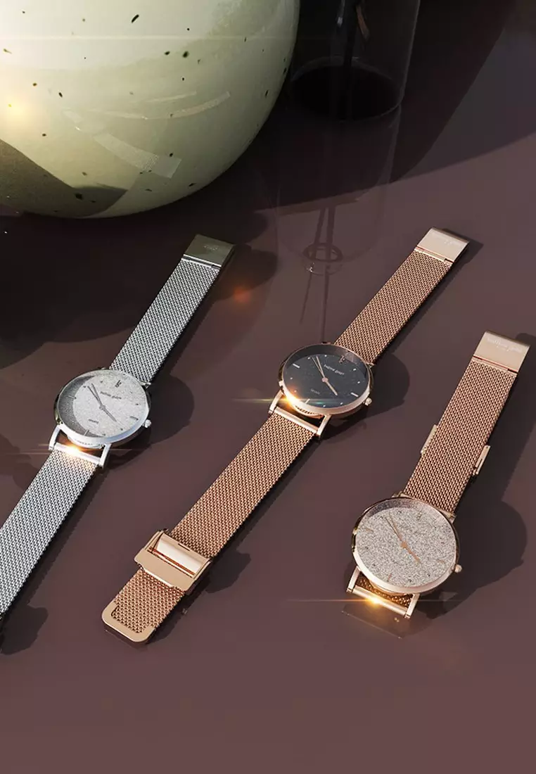 Seamless Dial Watch - Rose Gold and White