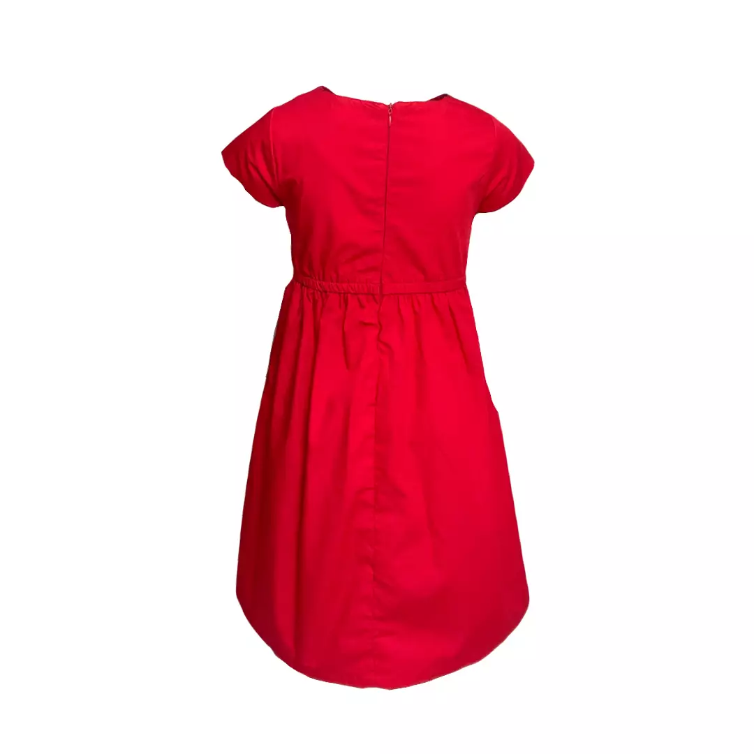 Pingu Long Dress Anak Perempuan Polos Merah 91001930