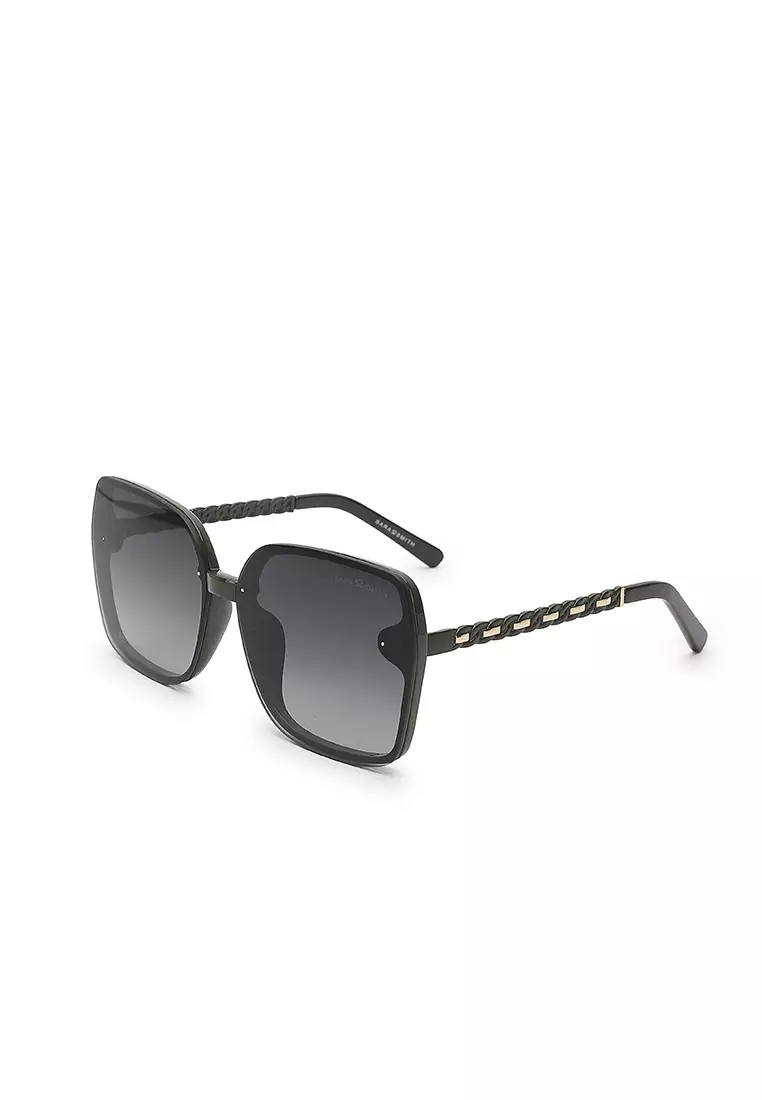 Unisex Fashion Sunglasses (Kacamata Hitam) - Hijau / Abu-Abu
