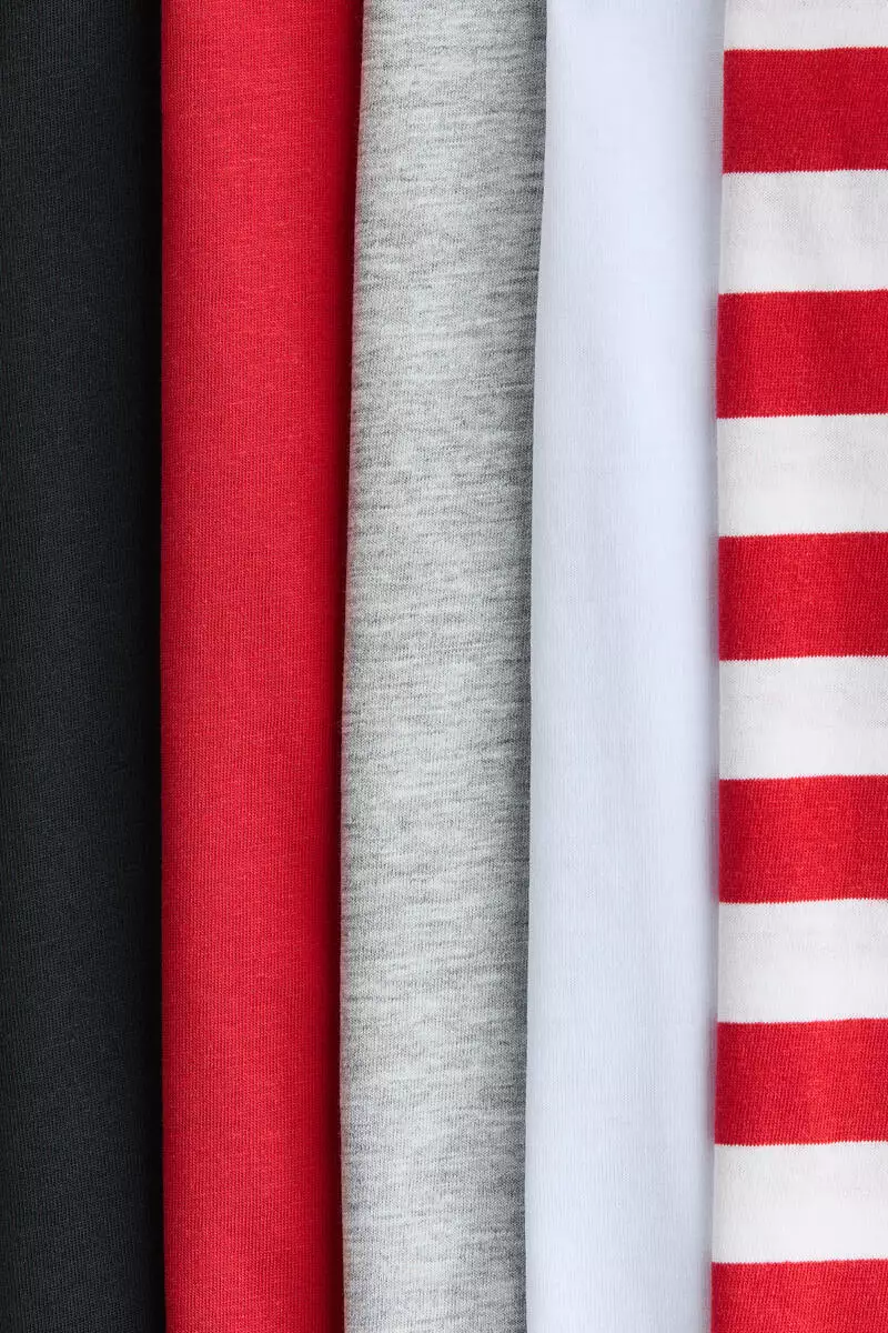 5-pack cotton T-shirts