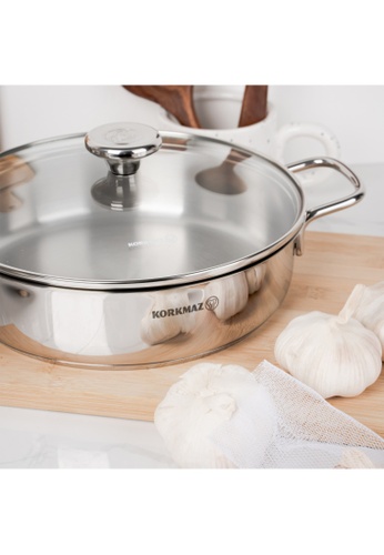 KORKMAZ Korkmaz 316 Stainless Steel Pot Set Alia 6 Piece Cookware Set ...