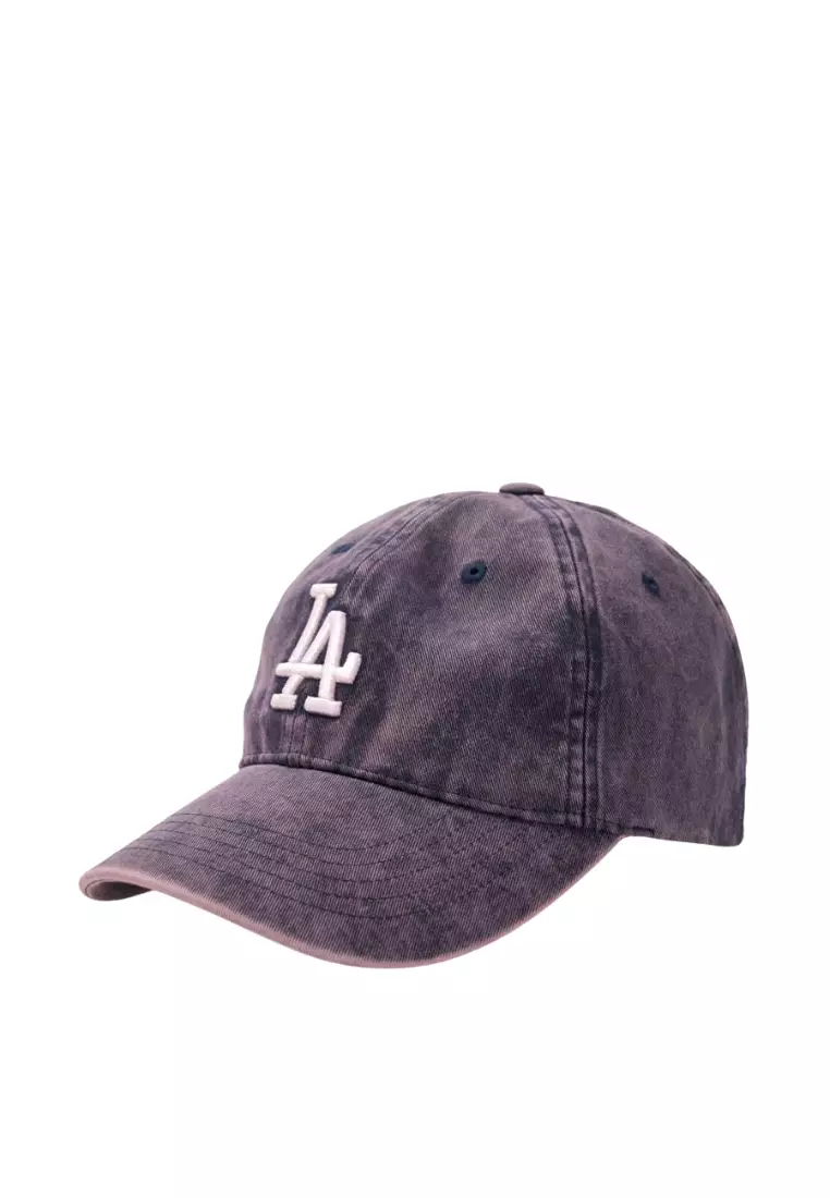 Jual MLB Korea Heavy Washing Unstructured Ball Cap - LA Navy