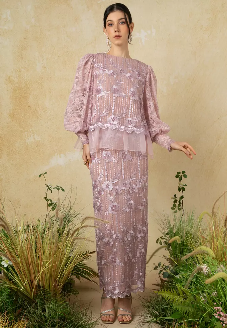 Karina Flare Top With Skirt Set