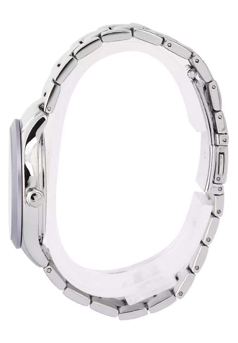 Jam Tangan Wanita Alexandre Christie Passion AC 2A90 LDBSSPU Purple Dial - Stainless Steel