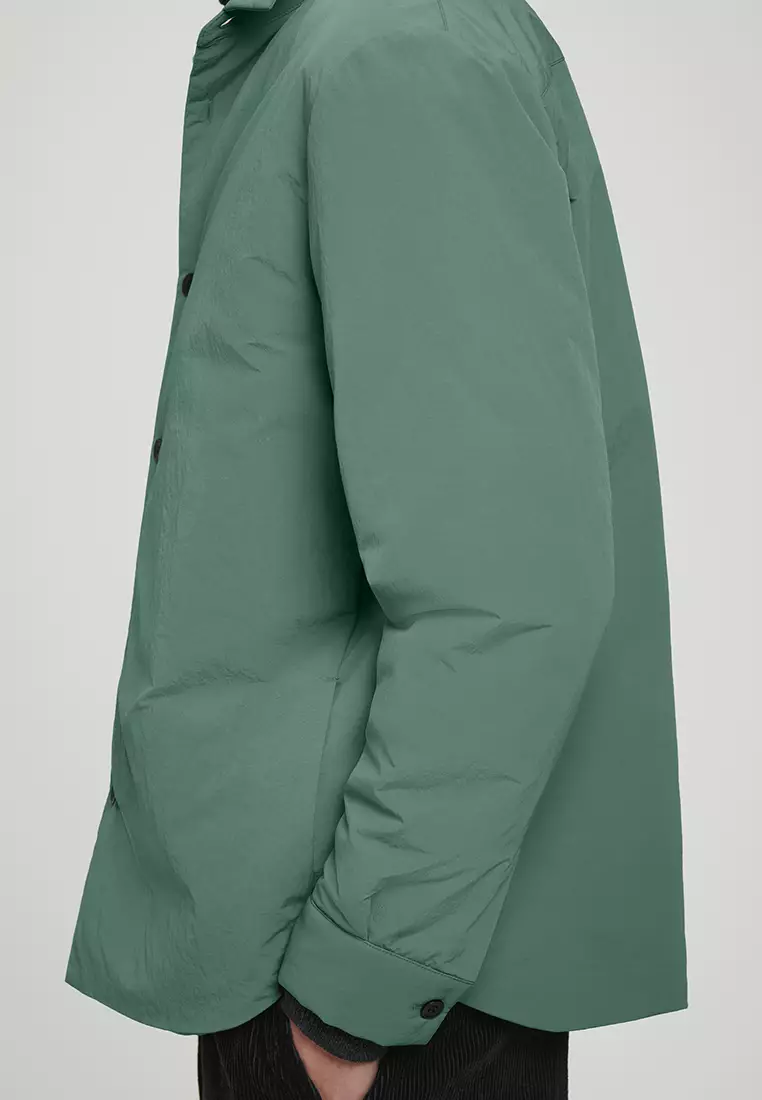 Relaxed Padded Nylon Overshirt