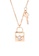CELOVIS gold CELOVIS - Honor Heart Lock Pendant with Cubic Zirconia and Key Chain Necklace in Rose Gold 640C1AC0C41328GS_1