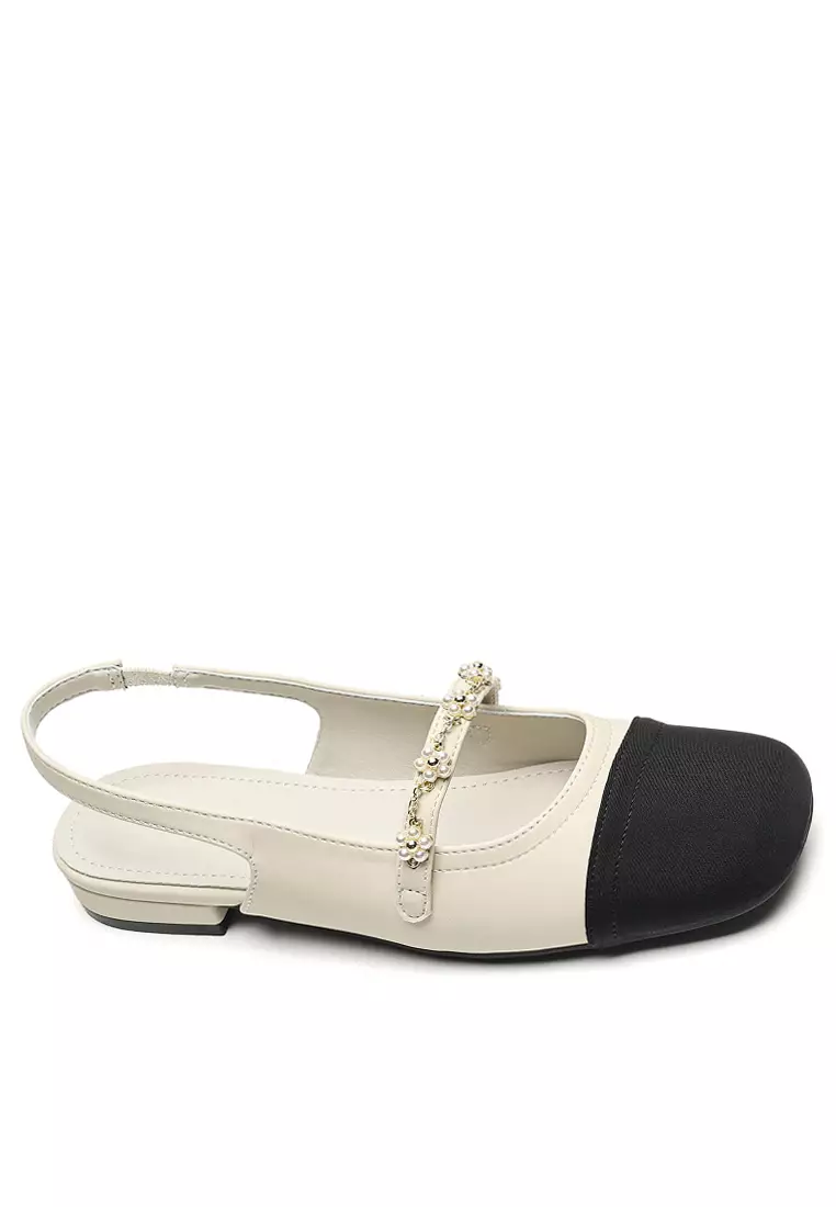 Discount on Twenty Eight Shoes  shoes - SKU: 2cm Color Matching Slingback Mid Heel Ww669-1
