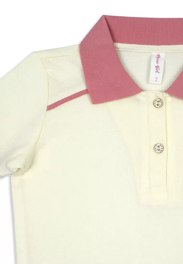 Girls Blouse With Collar With Skirt Set