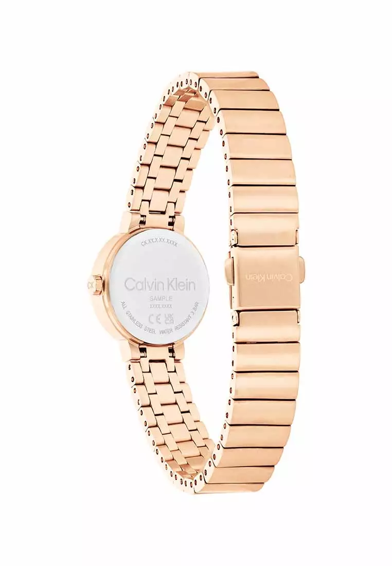 Buy Calvin Klein Precise Unisex Watch Ionic Plated Rose Gold Steel ...