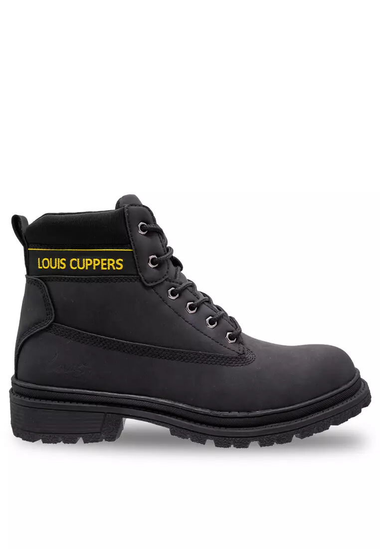 Discount on Louis Cuppers  shoes - SKU: Louis Cuppers Mens Faux Leather High Lace Up Boots - 230431331