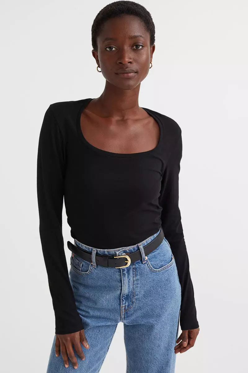 H&m long outlet sleeve top