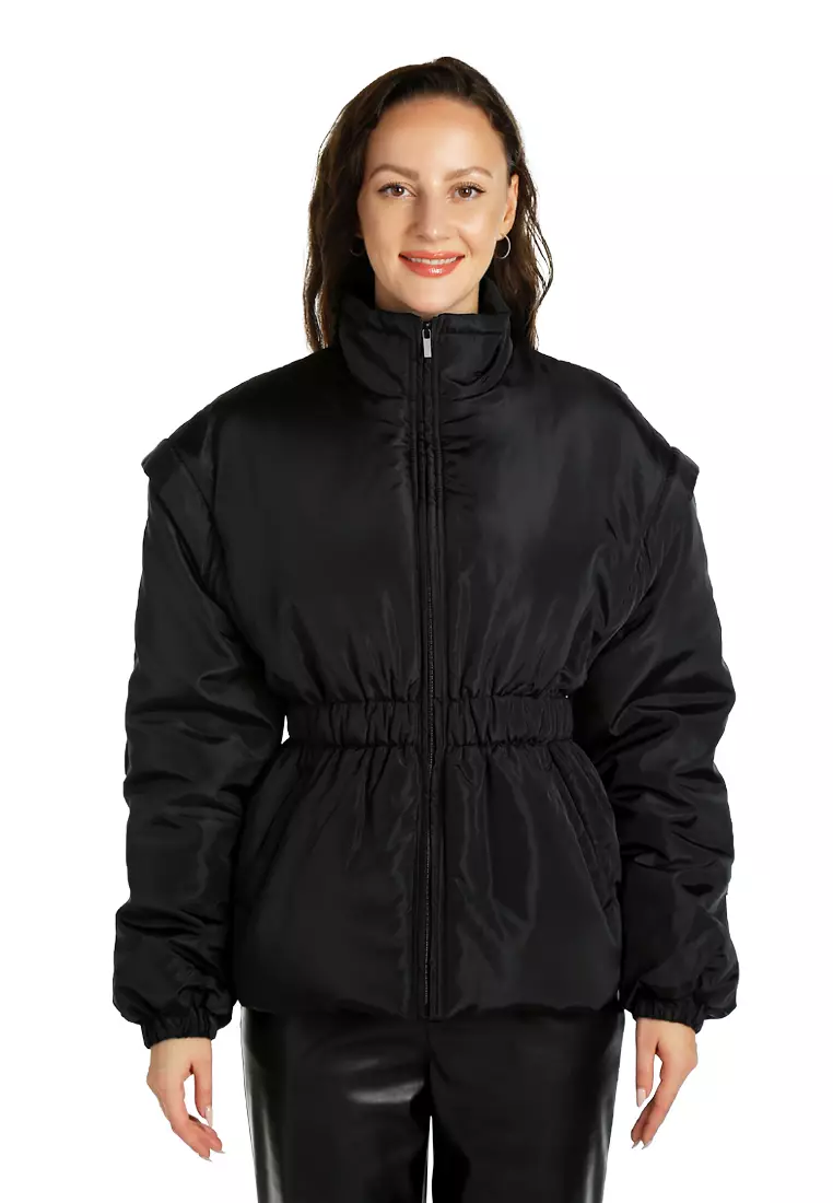 Waist puffer jacket best sale