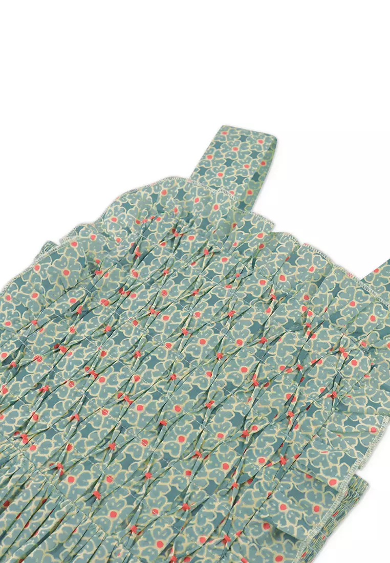 Girls Noemi Apron Dress With Ruffles