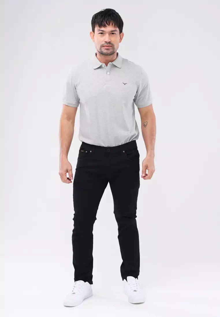 Colored Long Pants Slim Tapered Stretch