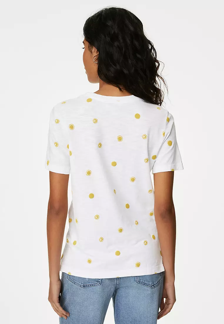 Pure Cotton Printed Pocket Top