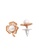 estele gold Estele Rose Gold Plated Flower Shaped Pendant Set with Pearl for Women B0801AC8977703GS_5