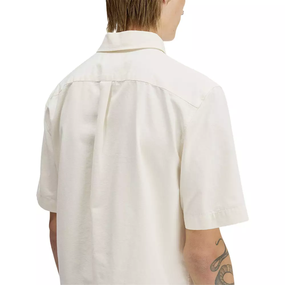 Pocket Detail Short Sleeve Shirt Ecru