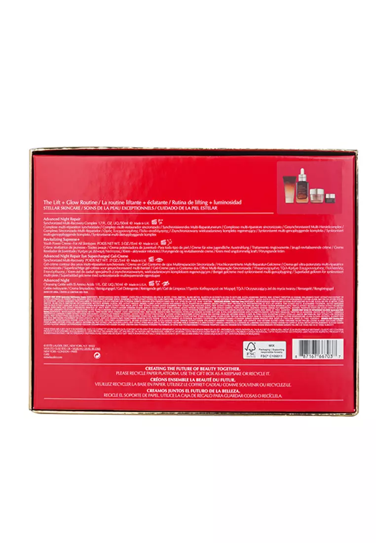 ESTÉE LAUDER - The Lift + Glow Routine Skincare Set: 4pcs