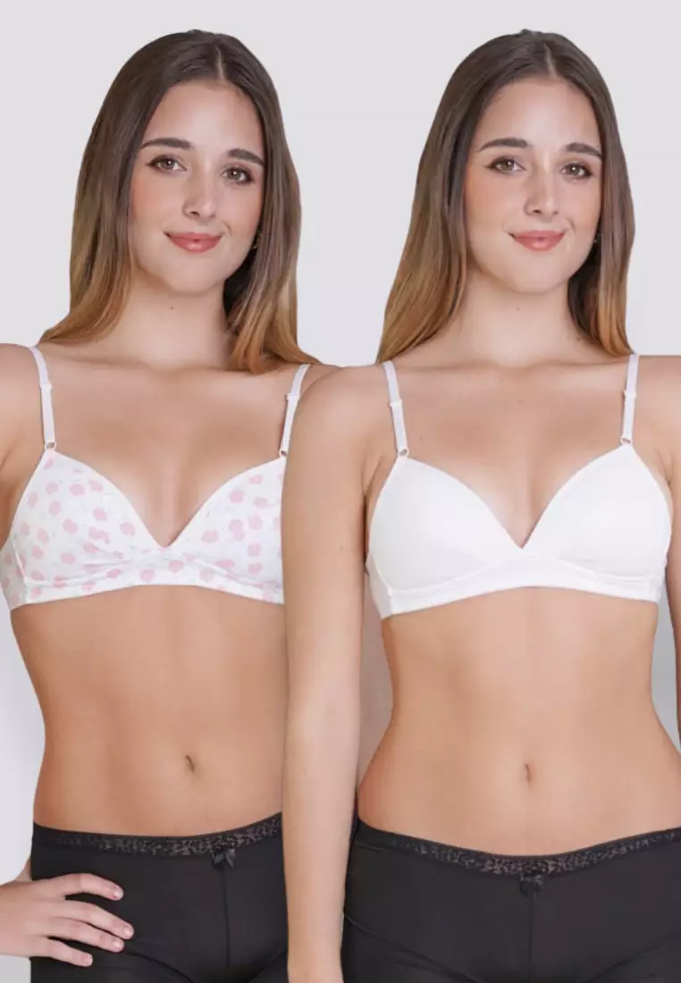 Buy Barbizon Floral Blush 2-in-1 Pack Semi Padded Teens Bra Girls