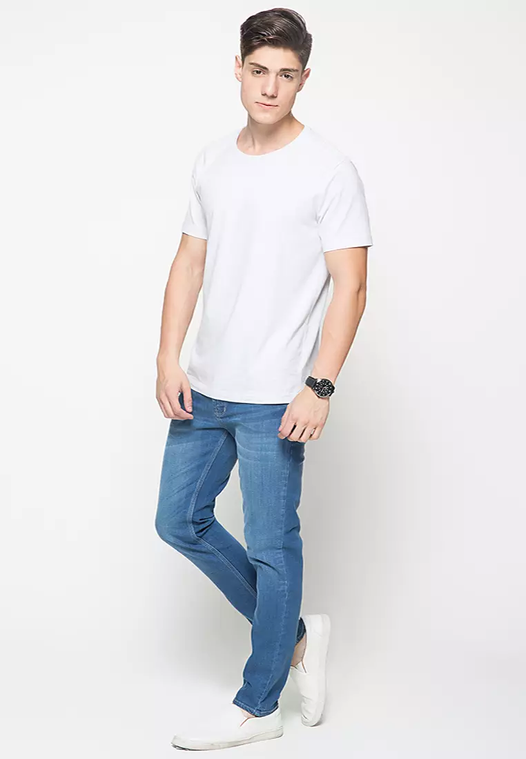 2Nd Red Jeans Slim Fit Pria Premium ZA236