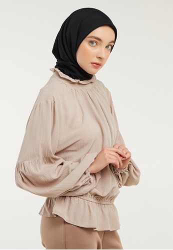 Jual Mayonette Mayonette Tatum Top Baju Atasan Wanita Terbaru Blouse Korean Style Mocca Original Zalora Indonesia
