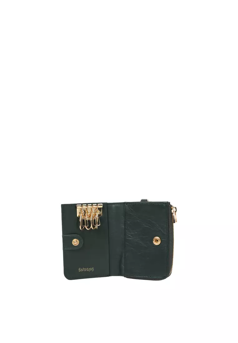 L-Zip Key Case - Forest Green